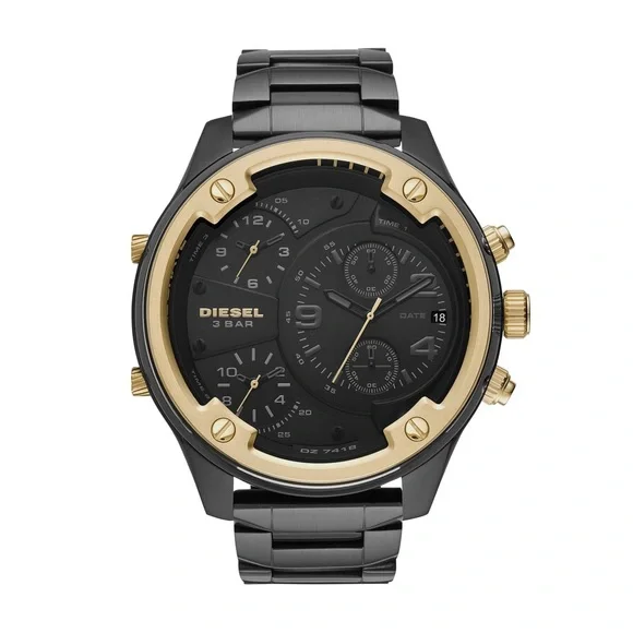 Diesel Black and Gold Men's Watch